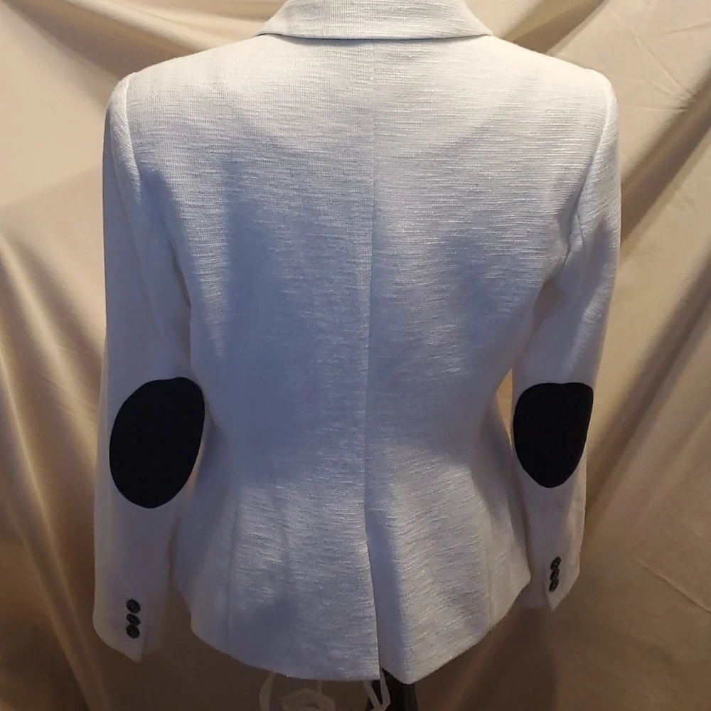 Tommy Hilfiger Ivory Textured Blazer SZ 8 - Picture 7 of 13